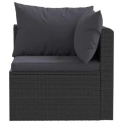 VidaXL 2-delige Loungeset Met Kussens Poly Rattan Zwart -Tuinmeubelwinkel c64a8f5135f04cb3a4824435a94bccd5