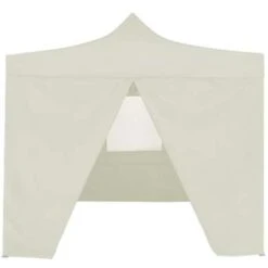 VidaXL Partytent Met 4 Zijwanden Inklapbaar 2x2 M Staal Crème -Tuinmeubelwinkel c69f6c342d51420ca6e08e28e2b1fee0