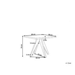 Beliani Eettafel OLBIA - Grijs Vezelcement 8 Beliani Eettafel OLBIA - Grijs Vezelcement -Tuinmeubelwinkel d091be844cdf4f6faf7f5b50b2df2625