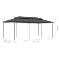 VidaXL Prieel 600x298x270 Cm Antraciet -Tuinmeubelwinkel d3b815bc1e73480db847c2b2f562db89