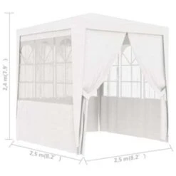VidaXL Partytent Met Zijwanden Professioneel 90 G/m² 2,5x2,5 M Wit -Tuinmeubelwinkel d408793be8094afc959ecd619731c90d