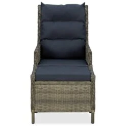 VidaXL Tuinstoel Verstelbaar Met Voetenbankje Poly Rattan Bruin -Tuinmeubelwinkel da7871427e0442e5a8ed0fe1ec7a49f8