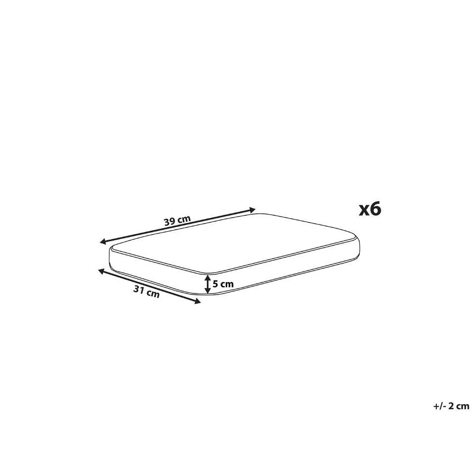 Beliani Zitkussen TOLVE - Groen Polyester 5 Beliani Zitkussen TOLVE - Groen Polyester - Afbeelding 3