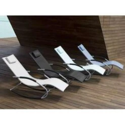 Beliani Tuinligstoel CARANO - Blauw Staal, Textiel 8 Beliani Tuinligstoel CARANO - Blauw Staal, Textiel -Tuinmeubelwinkel e22b07187db64258a62f3dbb191cf30b