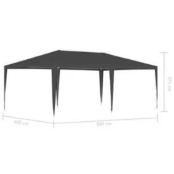 VidaXL Partytent Professioneel 90 G/m² 4x6 M Antraciet 9 VidaXL Partytent Professioneel 90 G/m² 4x6 M Antraciet -Tuinmeubelwinkel e8edce219dac46498837173b25e4dded