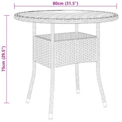 VidaXL Tuintafel Ø80x75 Cm Acaciahout En Poly Rattan Zwart 9 VidaXL Tuintafel Ø80x75 Cm Acaciahout En Poly Rattan Zwart -Tuinmeubelwinkel f226056aa8cf4a20bb334c547dbdb7bd