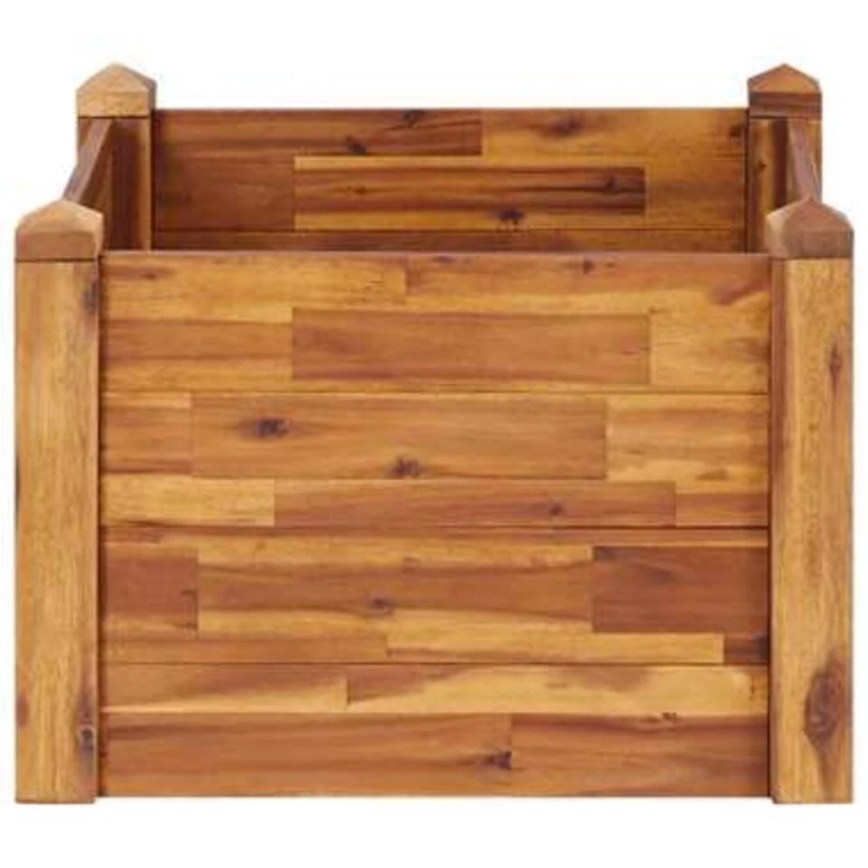 VidaXL Plantenbak Verhoogd 60x60x44 Cm Massief Acaciahout 5 VidaXL Plantenbak Verhoogd 60x60x44 Cm Massief Acaciahout - Afbeelding 3