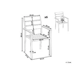 Beliani Tuinstoel VERNIO - Lichte Houtkleur Kunsthout -Tuinmeubelwinkel fe8f5d6d105948c0aa71b764c91fed80
